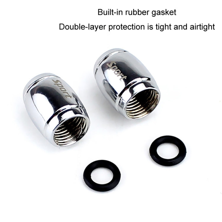 Automobile Valve Core Cap Tire Anti-deflation Valve Decoration(Silver) - Tire Valve Caps by PMC TechLife | Online Shopping South Africa | PMC TechLife | Buy Now Pay Later Mobicred