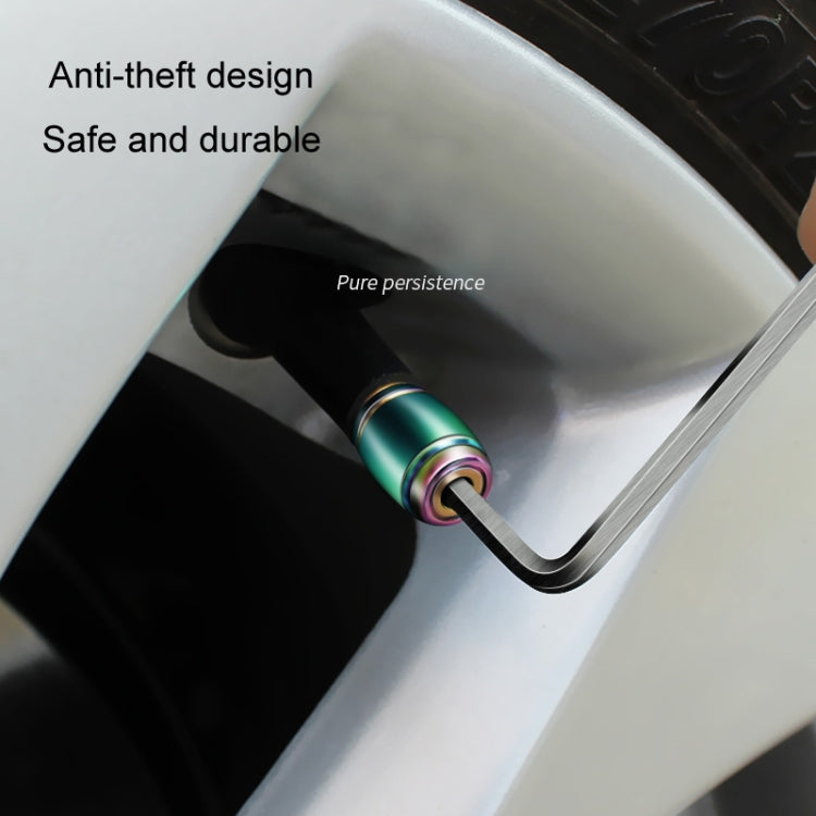 Automobile Valve Core Cap Tire Anti-deflation Valve Decoration(Titanium Black) - Tire Valve Caps by PMC TechLife | Online Shopping South Africa | PMC TechLife