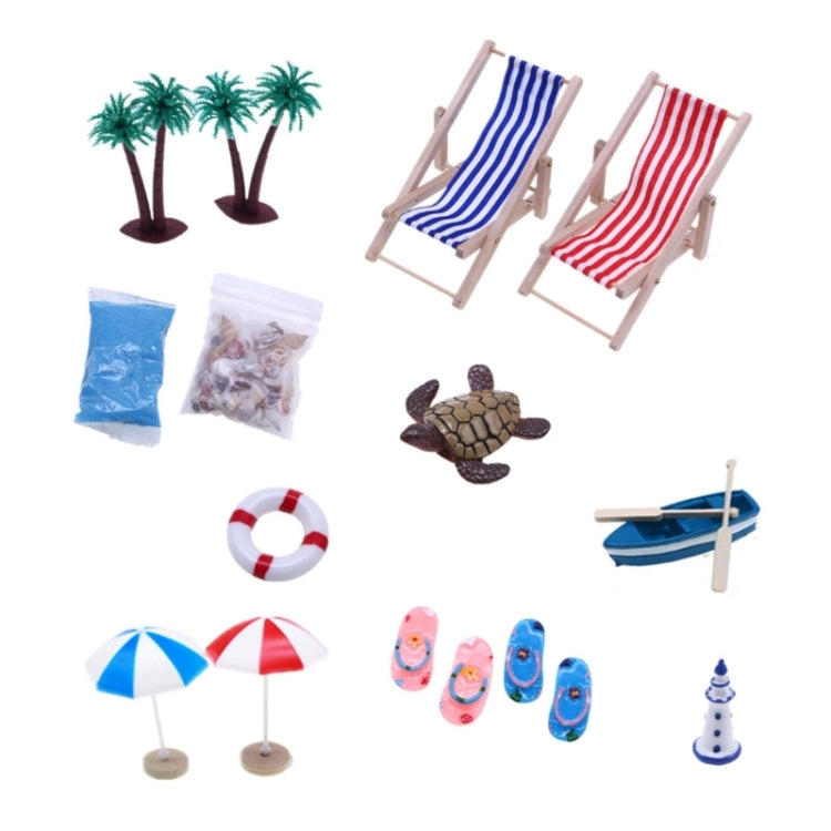 A Style Mini Beach Set Miniature Model Ornament Summer Ocean Simulation Scene Photo Decoration Props - Other Props by PMC TechLife | Online Shopping South Africa | PMC TechLife | Buy Now Pay Later Mobicred