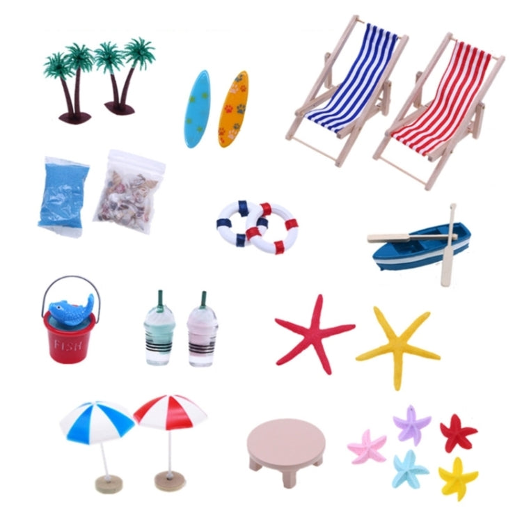 B Style Mini Beach Set Miniature Model Ornament Summer Ocean Simulation Scene Photo Decoration Props - Other Props by PMC TechLife | Online Shopping South Africa | PMC TechLife | Buy Now Pay Later Mobicred