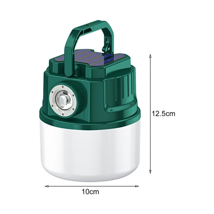 C52 Multifunctional Solar Camping Light Zoomable Waterproof Tent Light With USB Output(Green) - Camping Lighting by PMc TechLife | Online Shopping South Africa | PMc TechLife | Buy Now Pay Later Mobicred
