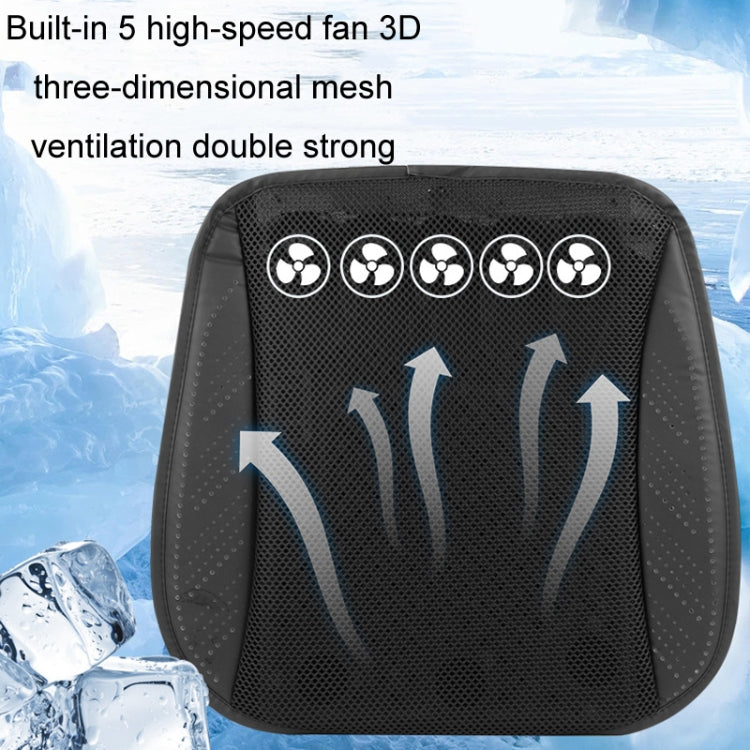 Multifunctional USB Fan Ventilation Heat Dissipation Car Seat Cushion(Black) - Seat Accessories by PMC TechLife | Online Shopping South Africa | PMC TechLife | Buy Now Pay Later Mobicred