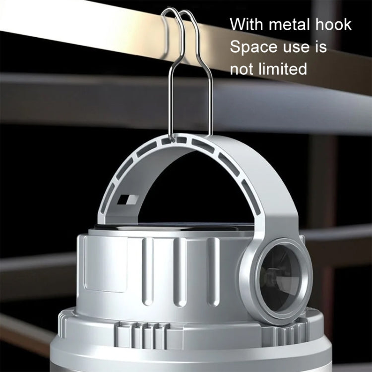 M10 Solar Tent Light With Portable Power Supply Handheld Camping Light Outdoor Vintage Mood Lights(Gray) - Camping Lighting by PMc TechLife | Online Shopping South Africa | PMc TechLife | Buy Now Pay Later Mobicred