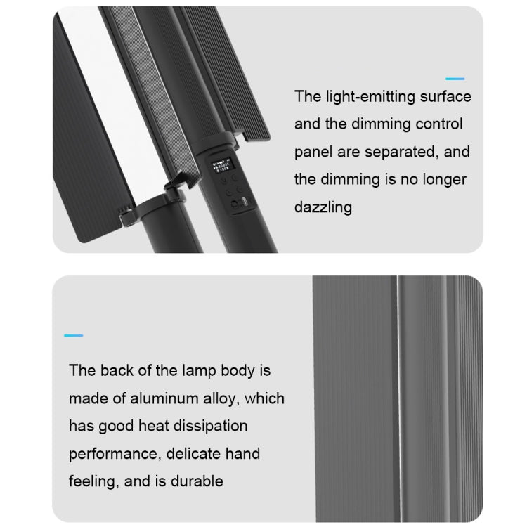 24W 72 LEDs Handheld Full-color RGB Stick Light Photography Light with Barndoor -  by PMC TechLife | Online Shopping South Africa | PMC TechLife | Buy Now Pay Later Mobicred