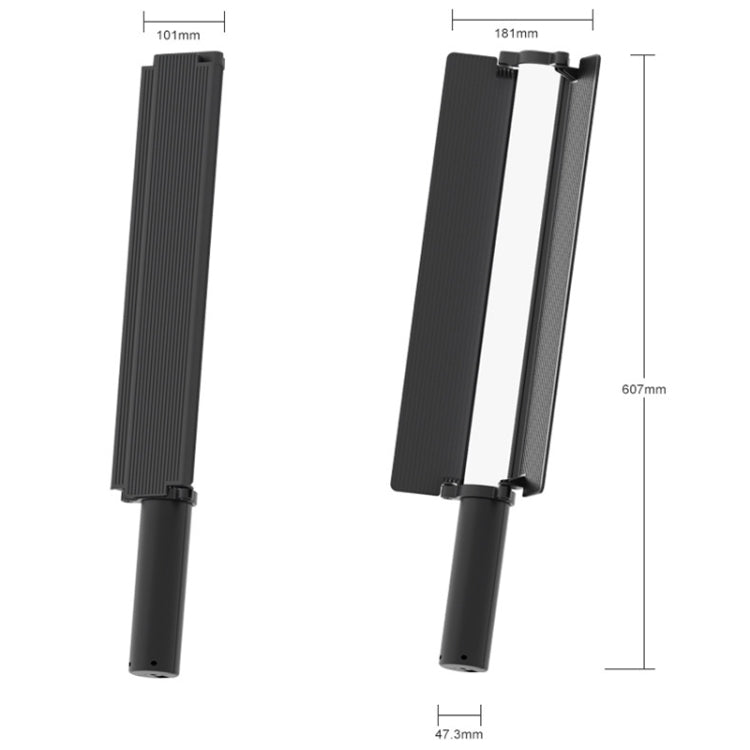 24W 72 LEDs Handheld Full-color RGB Stick Light Photography Light with Barndoor -  by PMC TechLife | Online Shopping South Africa | PMC TechLife | Buy Now Pay Later Mobicred