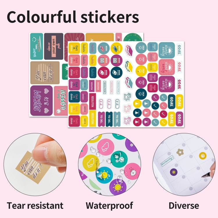 A5 Starry Sky Undated Planner Journal Financial Notebook(Gray) - Notebooks by PMC TechLife | Online Shopping South Africa | PMC TechLife