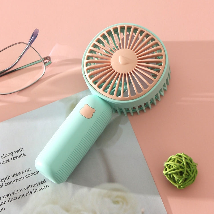 Handheld USB Charging Portable Desktop Small Electric Fan(Green) - Electric Fans by PMC TechLife | Online Shopping South Africa | PMC TechLife