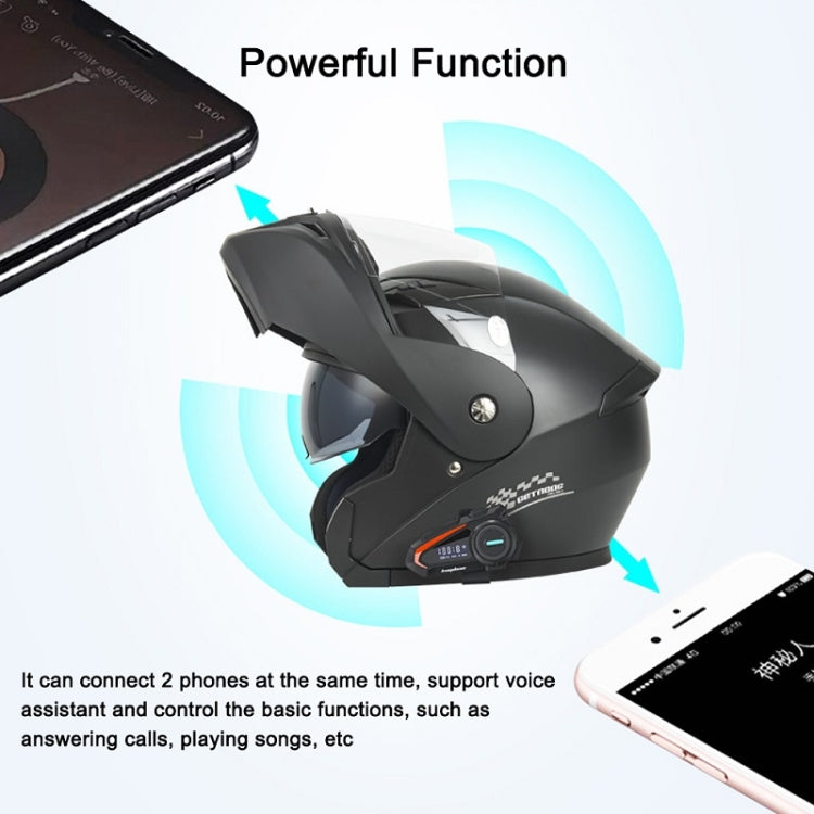 KUQIBAO Motorcycle Helmet Waterproof Bluetooth-compatible Headset With Screen(Hard Microphone) - free shipping - PMC Jewellery - Order now!