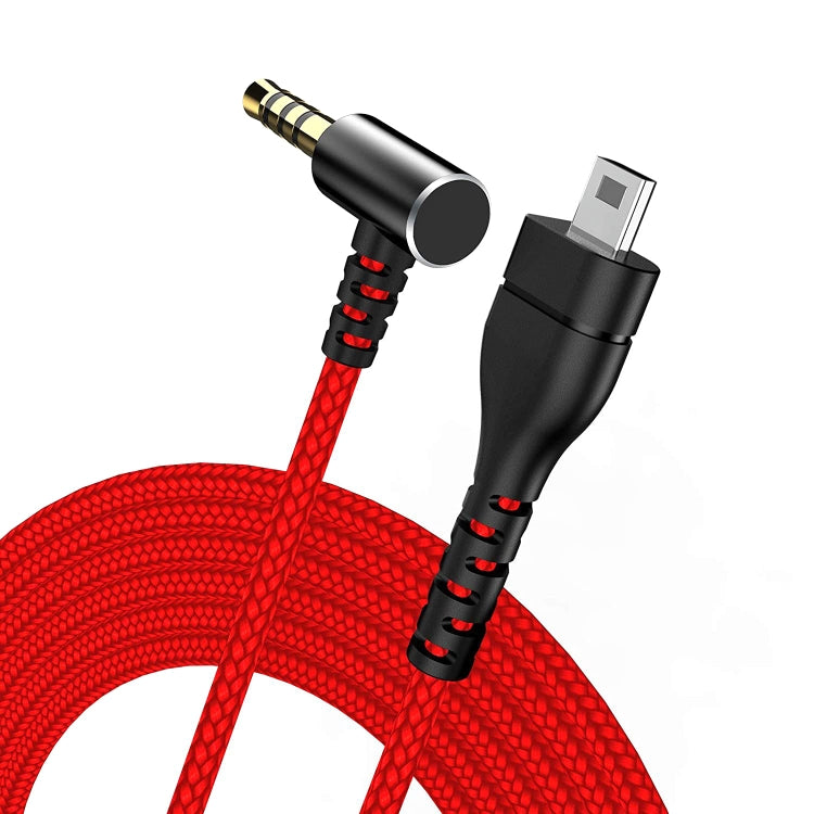 For SteelSeries Arctis 3 5 7 Pro Nylon Weaving Game Headset Cable(Red) - Headset Accessories by PMC TechLife | Online Shopping South Africa | PMC TechLife