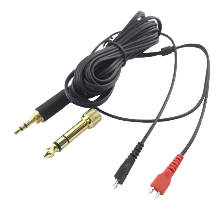 For Sennheiser HD25 / HD560 / HD540 / HD480 / HD430 / HD250 Headset Audio Cable(Left Long Right Short) - Headset Accessories by PMC TechLife | Online Shopping South Africa | PMC TechLife