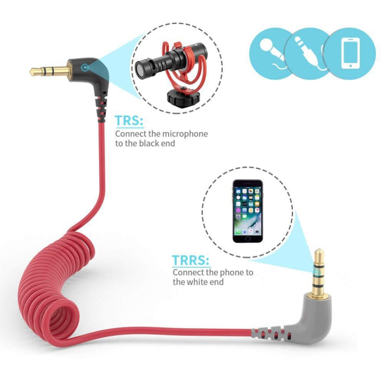 For BOYA / RODE SC7 TRS to TRRS Wireless Lavalier Microphone Cable - Headset Accessories by PMC TechLife | Online Shopping South Africa | PMC TechLife