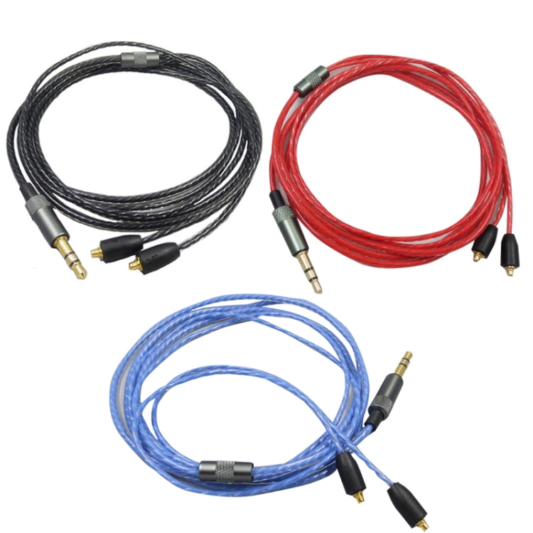 For Shure MMCX / SE215 / SE425 / SE535 / SE846 / UE900 / Waston Headset Cable(Black) - Headset Accessories by PMC TechLife | Online Shopping South Africa | PMC TechLife | Buy Now Pay Later Mobicred