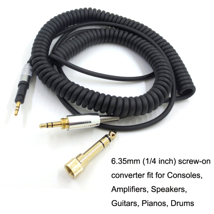 For ATH-M50X / M40X / M70X Spring Headset Audio Cable AUX 2.5mm Head - free shipping - PMC TechLife - Order now!