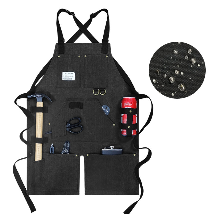 Heavy Canvas Workwear Craftsman April(Black) - Aprons & Caps by PMC TechLife | Online Shopping South Africa | PMC TechLife