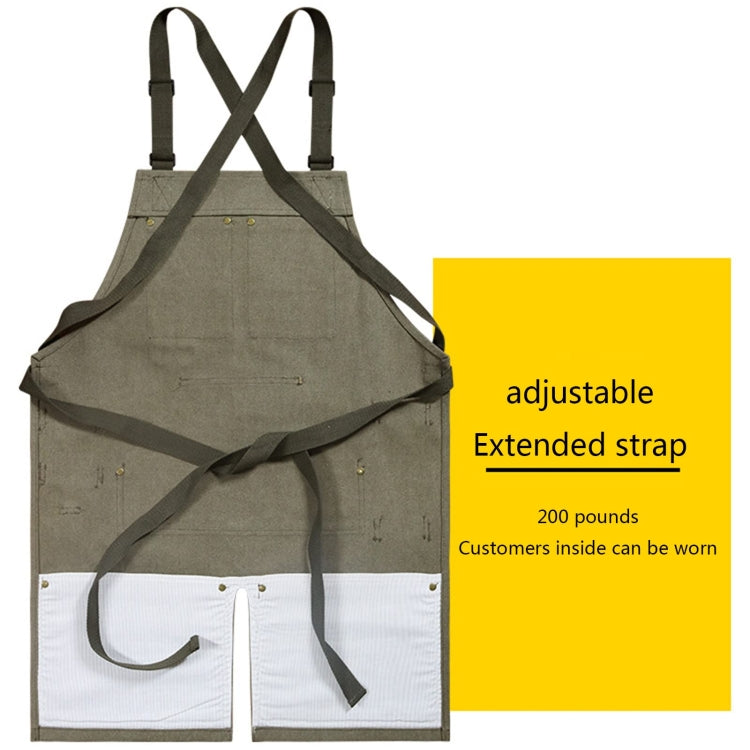 Heavy Canvas Workwear Craftsman April(Black) - Aprons & Caps by PMC TechLife | Online Shopping South Africa | PMC TechLife