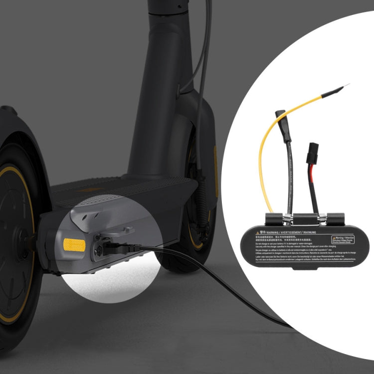 For Ninebot Max G30 Electric Scooter Charging Port Assembly(Black) - Accessories & Parts by PMc TechLife | Online Shopping South Africa | PMc TechLife | Buy Now Pay Later Mobicred