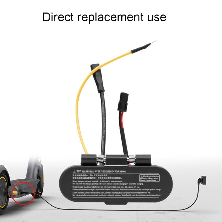 For Ninebot Max G30 Electric Scooter Charging Port Assembly(Black) - Accessories & Parts by PMc TechLife | Online Shopping South Africa | PMc TechLife | Buy Now Pay Later Mobicred