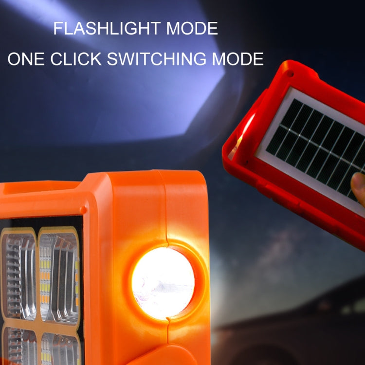 Solar Flood Light Portable Flashlight Emergency Work Light(Orange) - Floodlights by PMc TechLife | Online Shopping South Africa | PMc TechLife | Buy Now Pay Later Mobicred