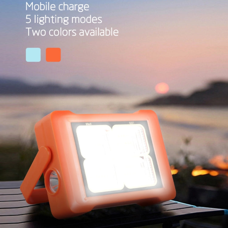 Solar Flood Light Portable Flashlight Emergency Work Light(Orange) - Floodlights by PMc TechLife | Online Shopping South Africa | PMc TechLife | Buy Now Pay Later Mobicred