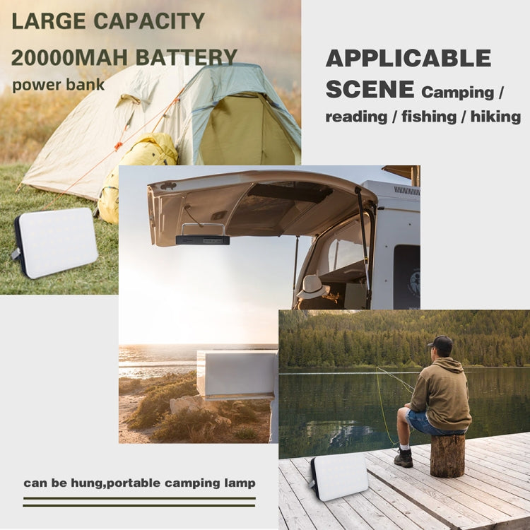 Outdoor Camping LED Light Waterproof USB Rechargeable Lighting(Black) - Camping Lighting by PMc TechLife | Online Shopping South Africa | PMc TechLife | Buy Now Pay Later Mobicred