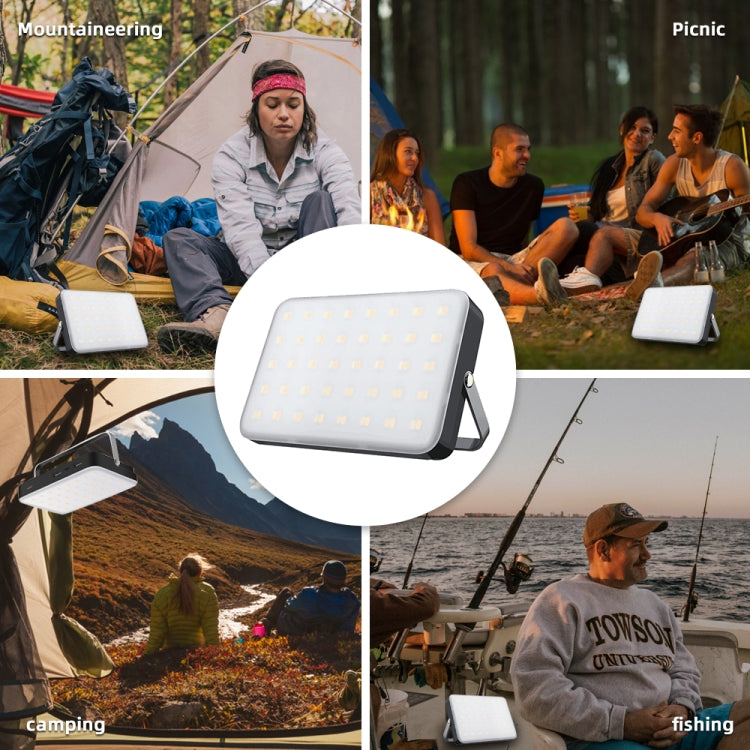 Outdoor Camping LED Light Waterproof USB Rechargeable Lighting(Black) - Camping Lighting by PMc TechLife | Online Shopping South Africa | PMc TechLife | Buy Now Pay Later Mobicred