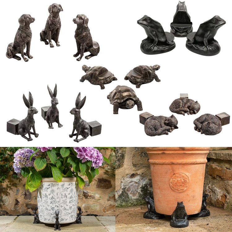 3pcs/set Flower Pot Feet Stand Animal Shape Resin Plant Pots Risers Pad(Rabbit) - Yard & Garden Decor by PMC TechLife | Online Shopping South Africa | PMC TechLife | Buy Now Pay Later Mobicred