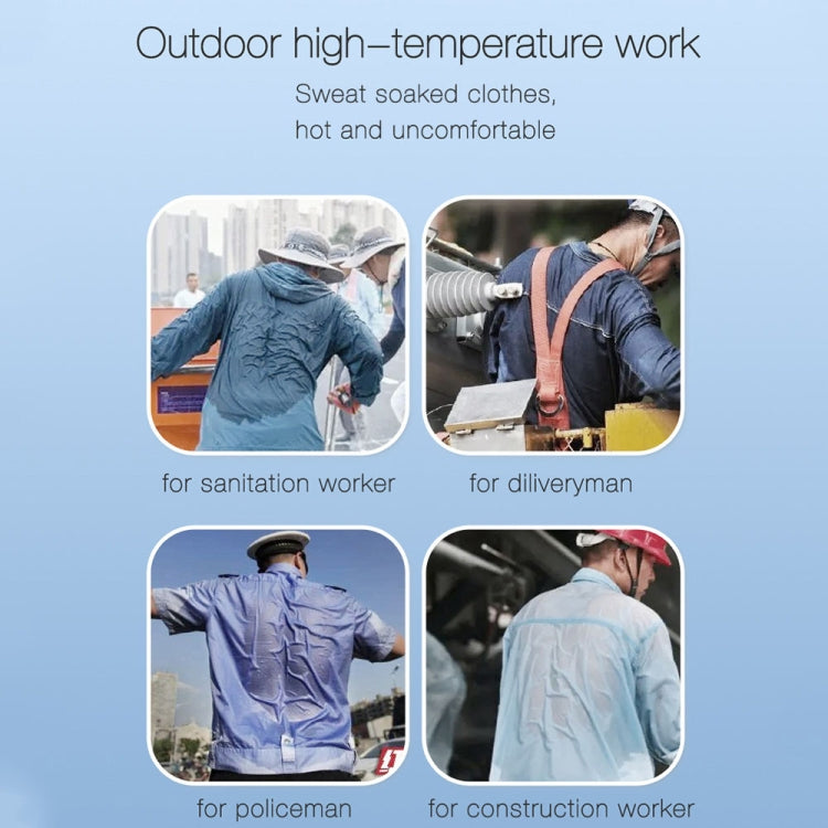 Outdoor Portable Waist High Wind Leafless Hanging Neck Fan With Power Function(Time Wind Blue) - Electric Fans by PMC TechLife | Online Shopping South Africa | PMC TechLife | Buy Now Pay Later Mobicred