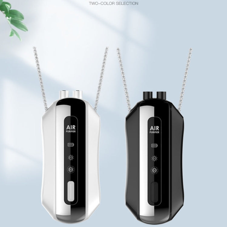 Portable Negative Ion Air Purifier Home Hanging Neck Purifier, Style: Rope Style (Black) - free shipping - PMC TechLife - Order now!