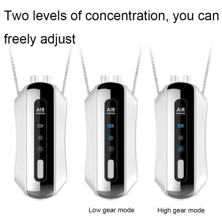 Portable Negative Ion Air Purifier Home Hanging Neck Purifier, Style: Chain Style (Black) - free shipping - PMC TechLife - Order now!
