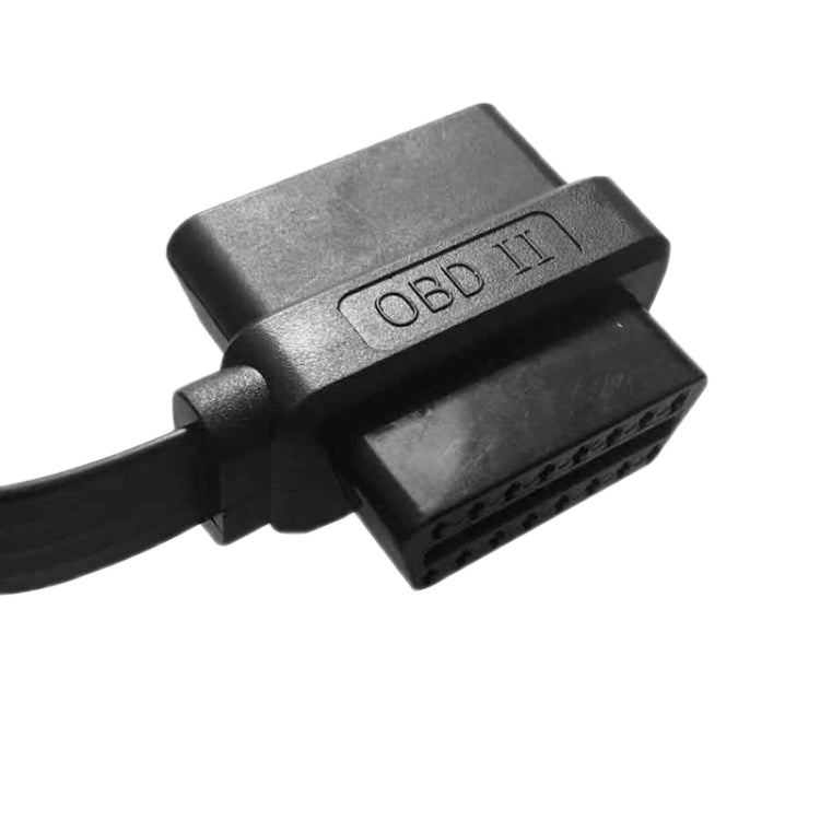 0.6m OBD2 Male to Female Tee Extension Cable OD16 16C Flat Cable - free shipping - PMC TechLife - Order now!