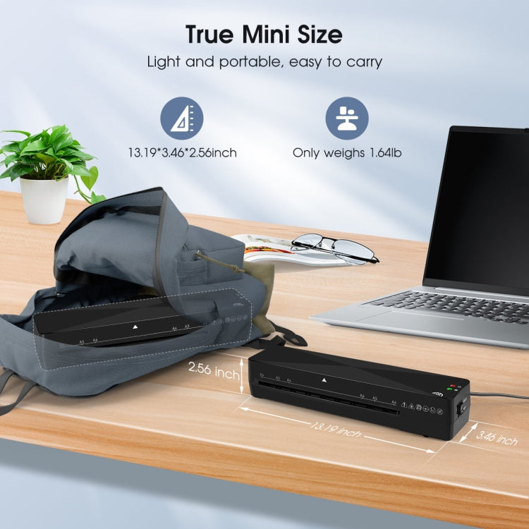 9 Inch A4 Hot Cold Laminator Machine Book Documents Laminator, Size:  Set 2(110V US Plug) - free shipping - PMC TechLife - Order now!