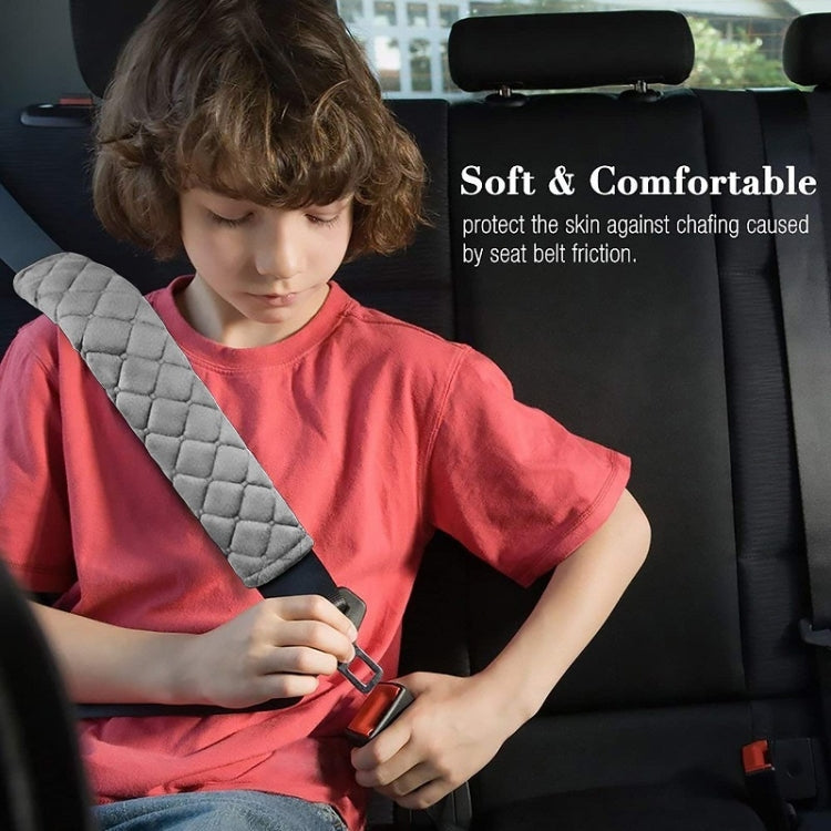 Car Seat Belt Protector Soft Extended Shoulder Pads, Color: Grey - Seat Belts & Padding by PMC TechLife | Online Shopping South Africa | PMC TechLife | Buy Now Pay Later Mobicred