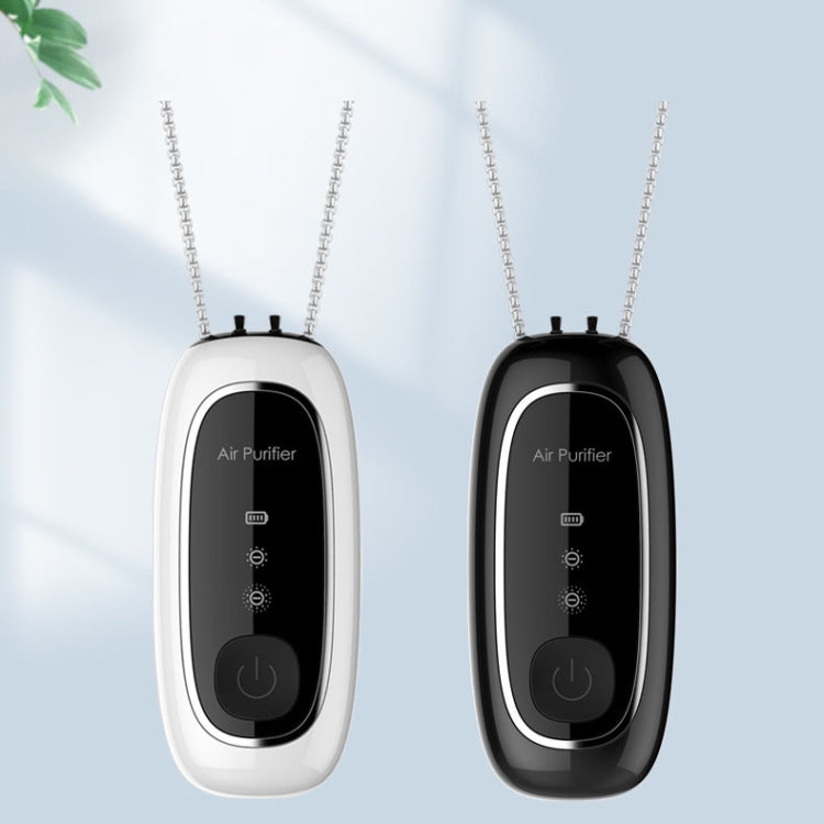 Upgrade Dual-brush Negative Ion Air Purifier Neck Small Portable Air Purifier, Style: Chain Model (White) - free shipping - PMC TechLife - Order now!