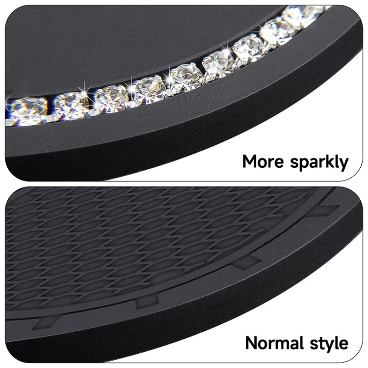 Car Water Cup Anti-skid Mat Door Slot Interior Modification Mat With diamond(Big Camellia) - Car Drink Holders by PMC TechLife | Online Shopping South Africa | PMC TechLife