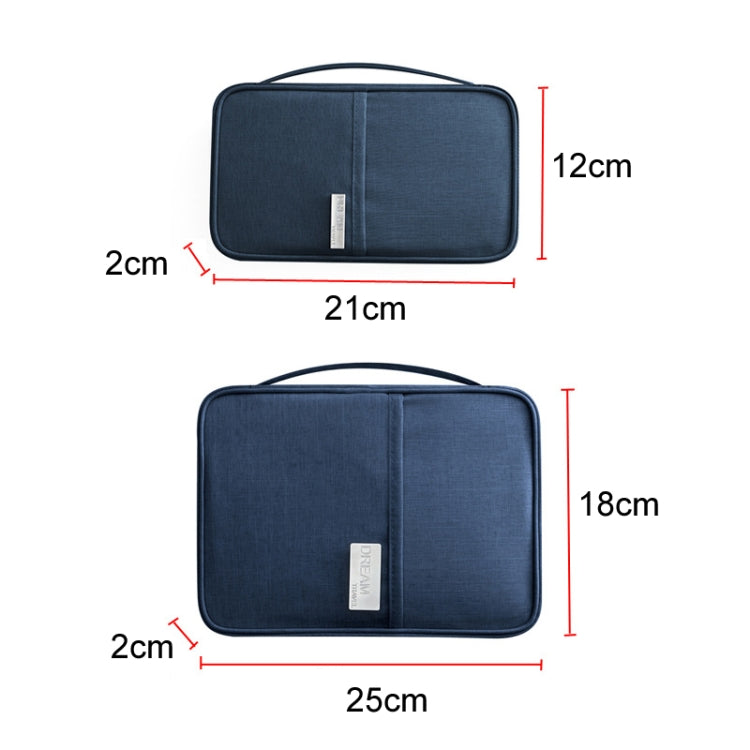 Travel Waterproof Dustproof Portable Passport Document Bag, Color: Black Small - Card & Passport Bags by PMC TechLife | Online Shopping South Africa | PMC TechLife