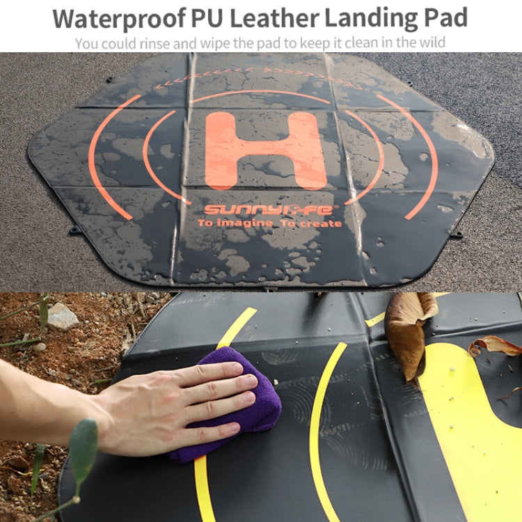 Sunnylife TJP10 110cm Hexagonal Double-Sided Folding With Ground Spikes Drone Universal Apron - Parking Apron by Sunnylife | Online Shopping South Africa | PMC TechLife | Buy Now Pay Later Mobicred