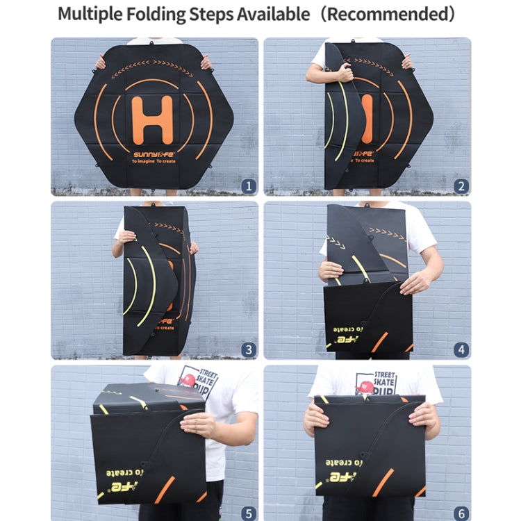 Sunnylife TJP10 110cm Hexagonal Double-Sided Folding With Ground Spikes Drone Universal Apron - Parking Apron by Sunnylife | Online Shopping South Africa | PMC TechLife | Buy Now Pay Later Mobicred