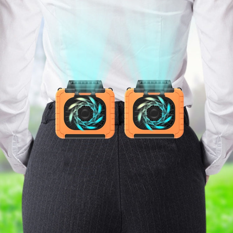 Outdoor Waist-Mounted Lighting Fan Multifunctional Bracket Hanging Neck Fan(Yellow) - free shipping - PMC TechLife - Order now!