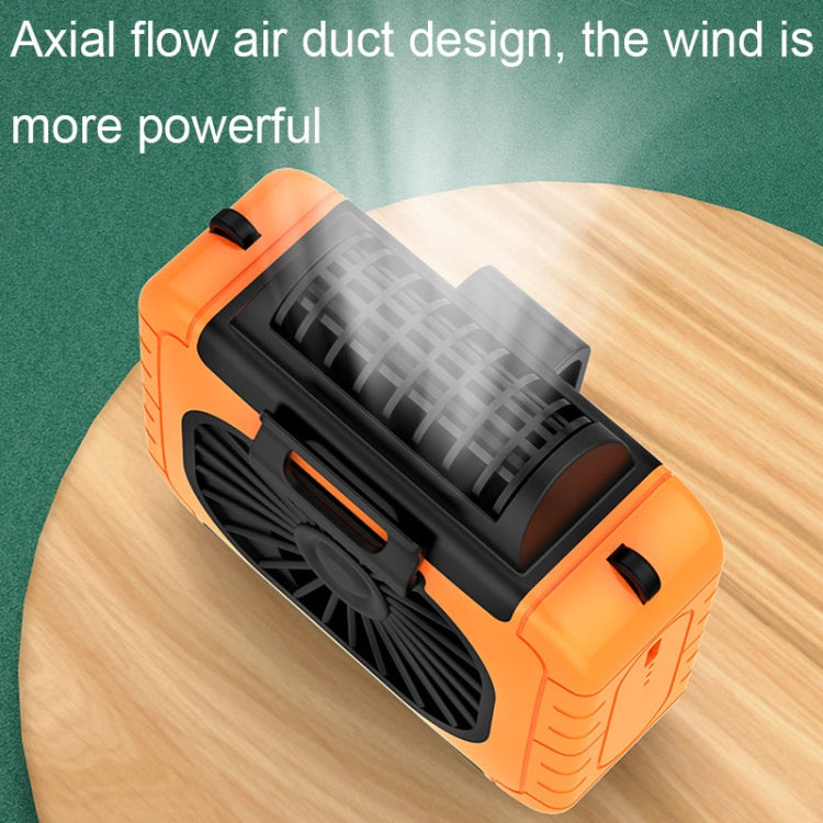 Outdoor Waist-Mounted Lighting Fan Multifunctional Bracket Hanging Neck Fan(Apricot) - free shipping - PMC Jewellery - Order now!