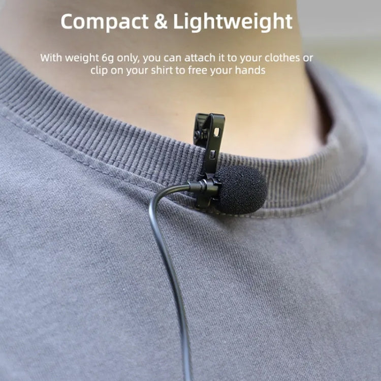 For DJI Pocket 3 / Action 4 / 3 / 2 Sunnylife MC490 Collar Microphone Motion Camera Recording Wheat - Microphone by Sunnylife | Online Shopping South Africa | PMC TechLife | Buy Now Pay Later Mobicred