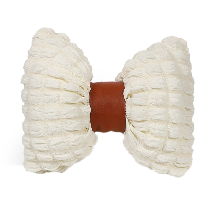 Car Seat Breathable And Comfortable Puff Pillow Upholstery, Color: Headrest Beige Brown - Seat Accessories by PMC TechLife | Online Shopping South Africa | PMC TechLife | Buy Now Pay Later Mobicred