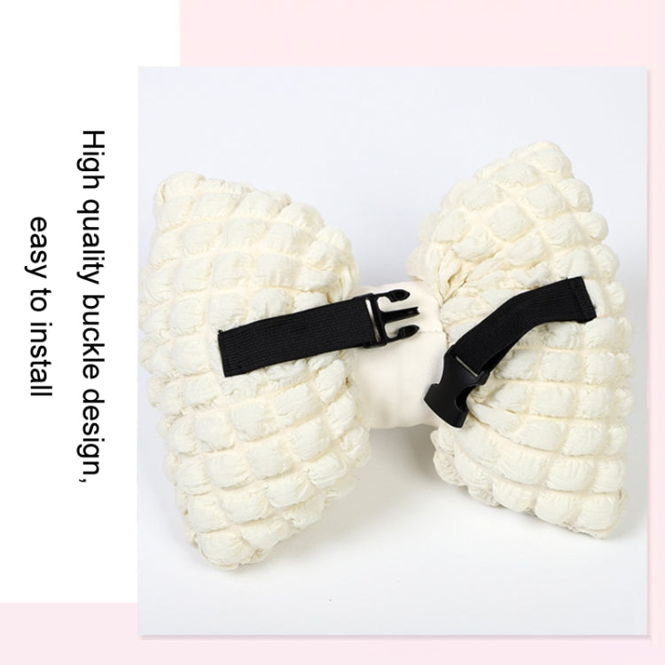 Car Seat Breathable And Comfortable Puff Pillow Upholstery, Color: Lumbar Pillow Beige Brown - Seat Accessories by PMC TechLife | Online Shopping South Africa | PMC TechLife | Buy Now Pay Later Mobicred