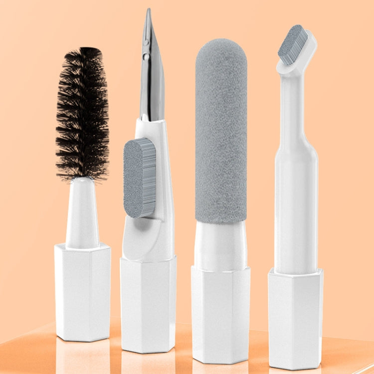 Q20 Headphone Cleaning Pen Mobile Phone Camera Computer Cleaning Tool Without Liquid(White Orange) - free shipping - PMC TechLife - Order now!