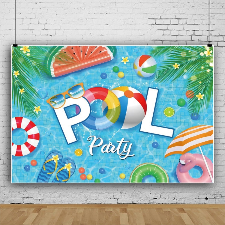 80x120cm Summer Pool Party Decoration Backdrop Swimming Ring Photography Background Cloth(11418495) - Other by PMC TechLife | Online Shopping South Africa | PMC TechLife
