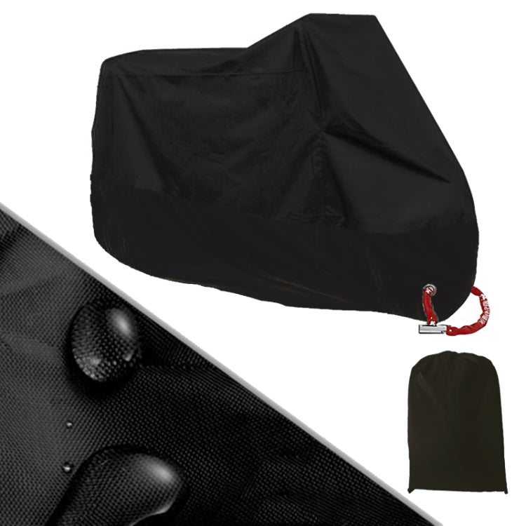 190T Motorcycle Rain Covers Dustproof Rain UV Resistant Dust Prevention Covers, Size: L(Black) - Protective Gear by PMC TechLife | Online Shopping South Africa | PMC TechLife | Buy Now Pay Later Mobicred