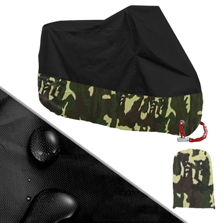 190T Motorcycle Rain Covers Dustproof Rain UV Resistant Dust Prevention Covers, Size: L(Black Camouflage) - Protective Gear by PMC TechLife | Online Shopping South Africa | PMC TechLife | Buy Now Pay Later Mobicred