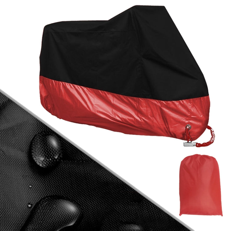 190T Motorcycle Rain Covers Dustproof Rain UV Resistant Dust Prevention Covers, Size: XL(Black and Red) - Protective Gear by PMC TechLife | Online Shopping South Africa | PMC TechLife | Buy Now Pay Later Mobicred