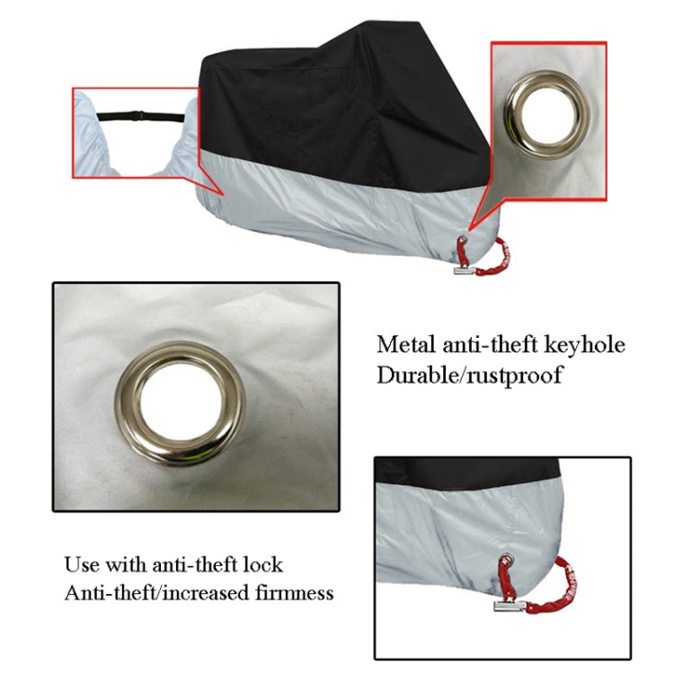 190T Motorcycle Rain Covers Dustproof Rain UV Resistant Dust Prevention Covers, Size: XXXXL(Black and Fluorescence Green) - free shipping - PMC TechLife - Order now!