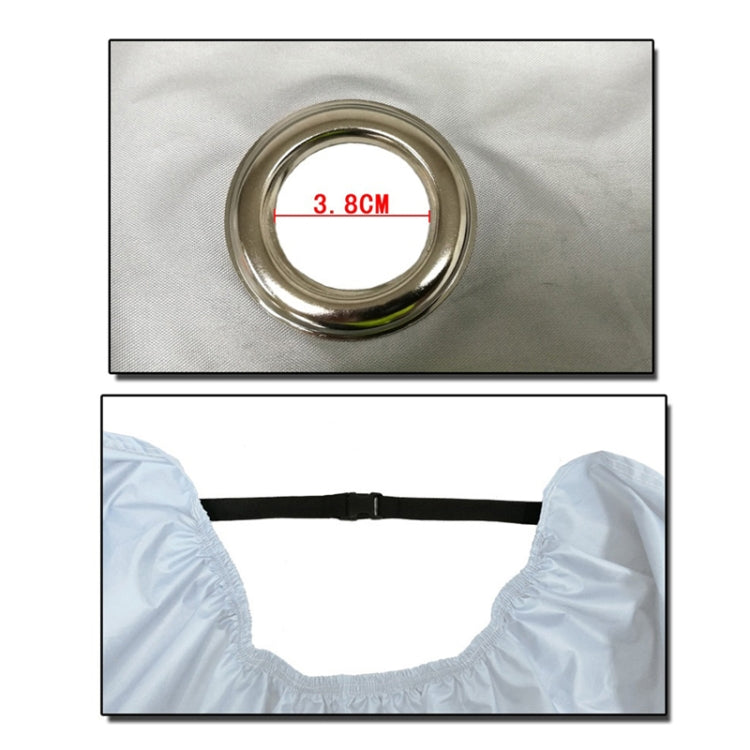 190T Motorcycle Rain Covers Dustproof Rain UV Resistant Dust Prevention Covers, Size: XXXXL(Black and Light Blue) - Protective Gear by PMC TechLife | Online Shopping South Africa | PMC TechLife | Buy Now Pay Later Mobicred