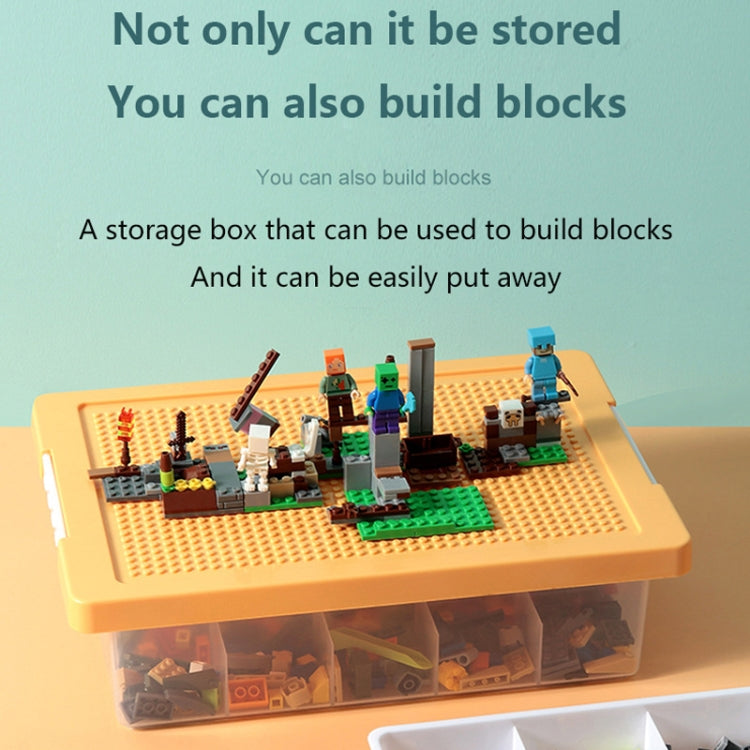 Children Toy Parts Building Blocks Storage Box(Yellow) - Storage Boxes by PMC TechLife | Online Shopping South Africa | PMC TechLife